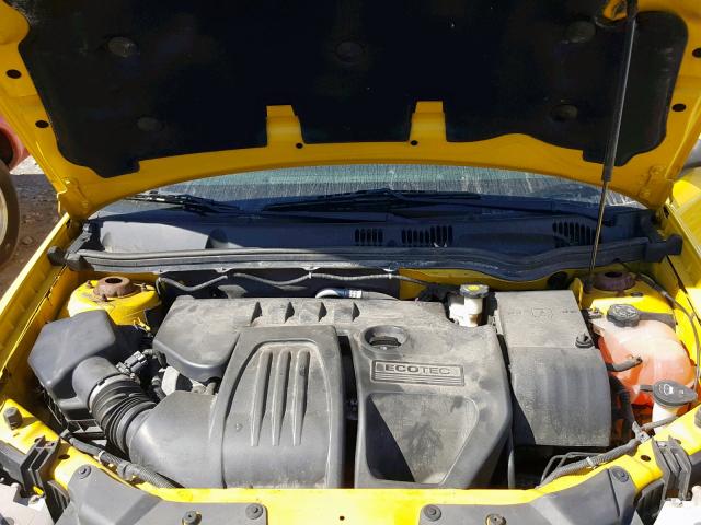 1G1AM18BX77400954 - 2007 CHEVROLET COBALT SS YELLOW photo 7