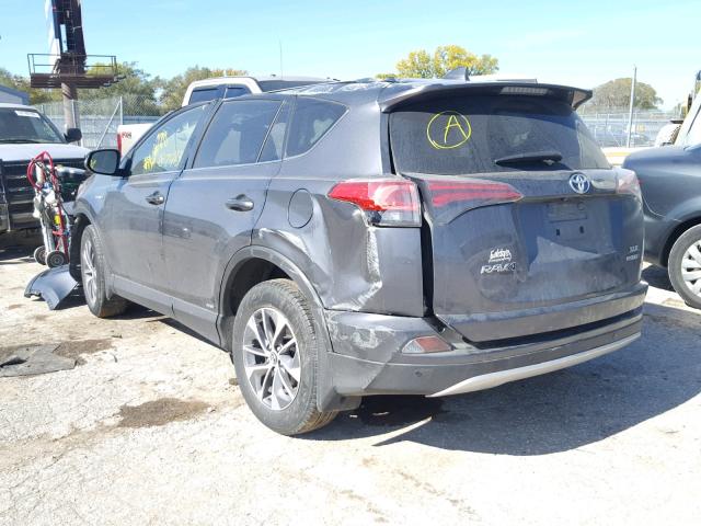 JTMRJREV0GD047612 - 2016 TOYOTA RAV4 HV XL GRAY photo 3