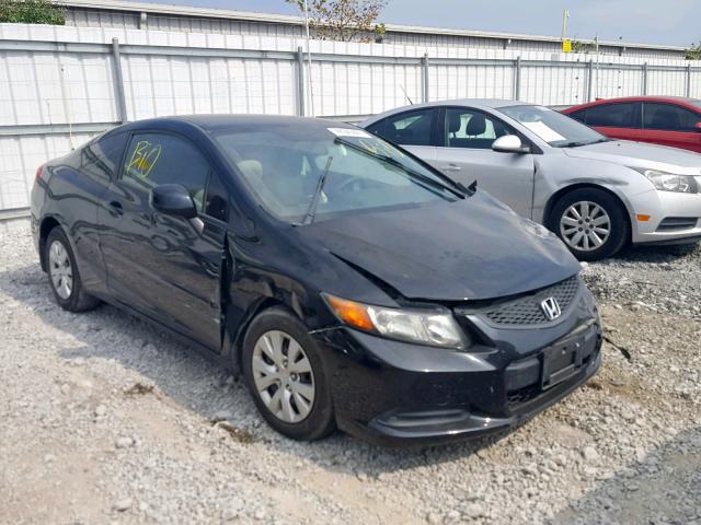 2HGFG3B50CH513976 - 2012 HONDA CIVIC LX BLACK photo 1