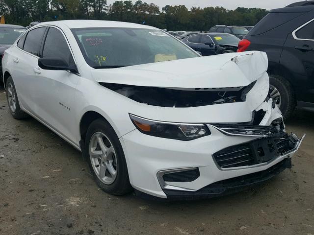 1G1ZB5ST8HF159033 - 2017 CHEVROLET MALIBU LS WHITE photo 1