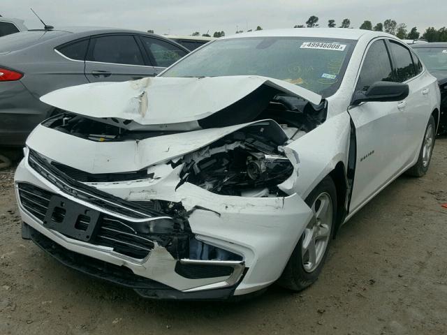 1G1ZB5ST8HF159033 - 2017 CHEVROLET MALIBU LS WHITE photo 2