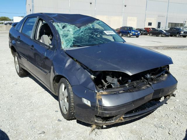 1FAHP34N67W190759 - 2007 FORD FOCUS ZX4 GRAY photo 1