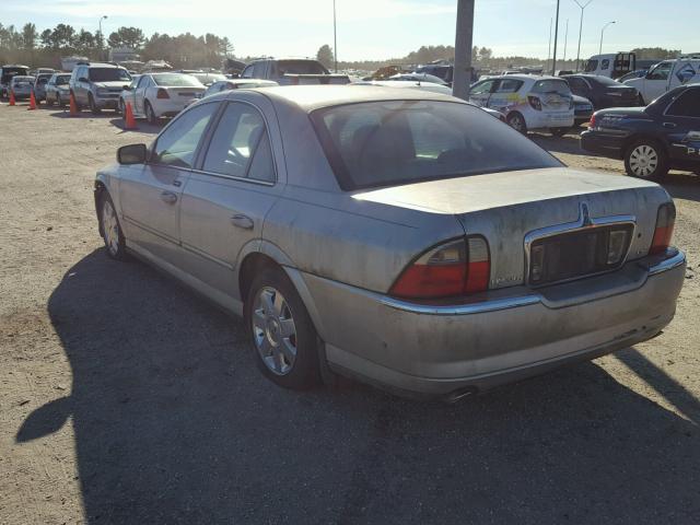 1LNHM86S93Y693537 - 2003 LINCOLN LS SILVER photo 3