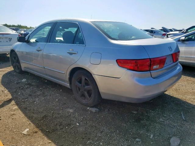 1HGCM56775A190997 - 2005 HONDA ACCORD EX SILVER photo 3