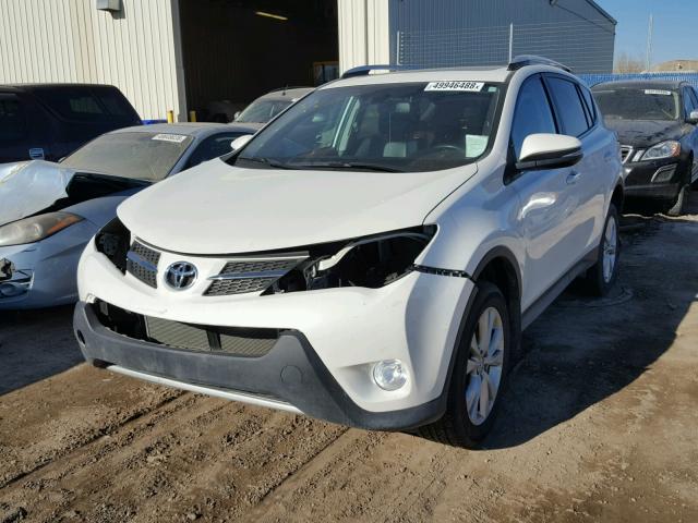 2T3DFREV9DW105484 - 2013 TOYOTA RAV4 LIMIT WHITE photo 2