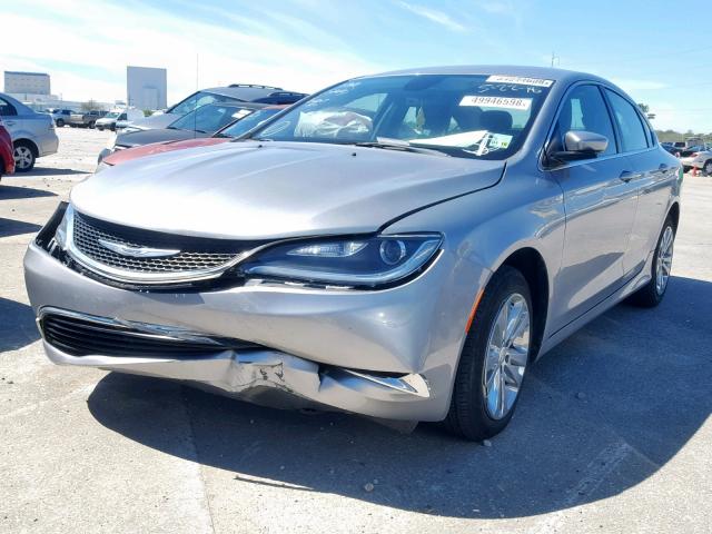 1C3CCCAB2HN510049 - 2017 CHRYSLER 200 LIMITE SILVER photo 2