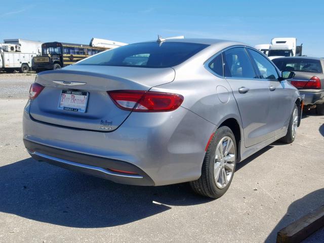 1C3CCCAB2HN510049 - 2017 CHRYSLER 200 LIMITE SILVER photo 4