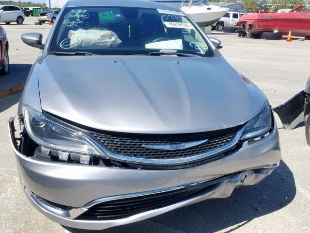 1C3CCCAB2HN510049 - 2017 CHRYSLER 200 LIMITE SILVER photo 9