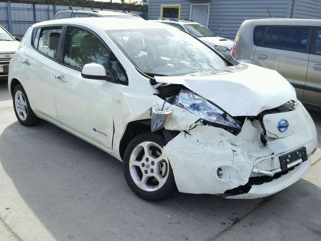 JN1AZ0CP2CT020159 - 2012 NISSAN LEAF SV WHITE photo 1