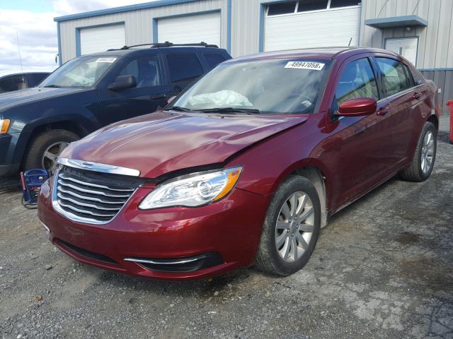 1C3CCBBB1DN706762 - 2013 CHRYSLER 200 TOURIN RED photo 2