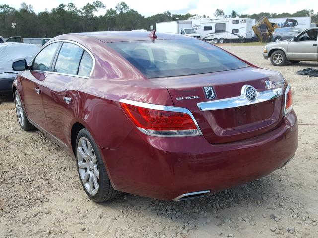 1G4GE5GV6AF168847 - 2010 BUICK LACROSSE C MAROON photo 3