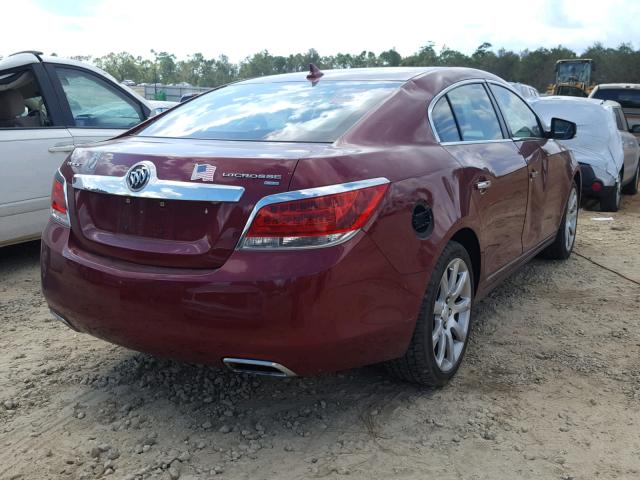 1G4GE5GV6AF168847 - 2010 BUICK LACROSSE C MAROON photo 4