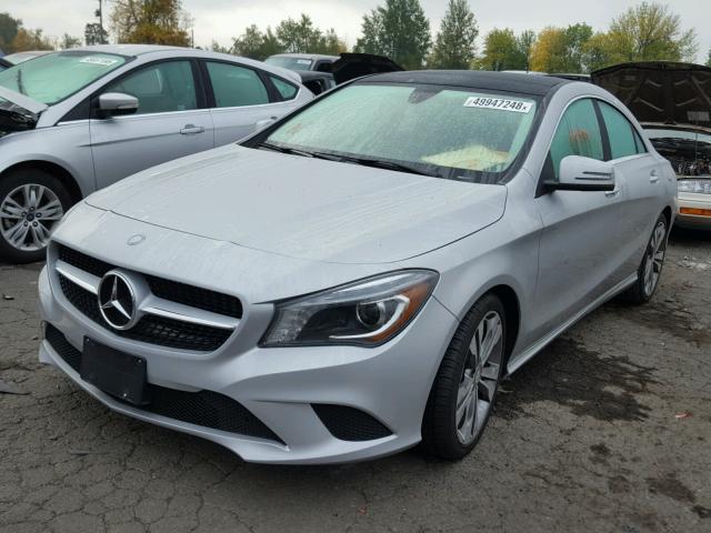 WDDSJ4EB5FN172145 - 2015 MERCEDES-BENZ CLA 250 SILVER photo 2