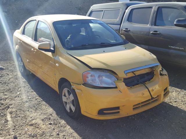 KL1TD56608B252073 - 2008 CHEVROLET AVEO BASE Sarı foto 1