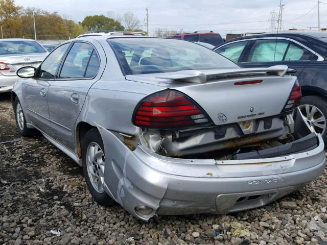 1G2NE52F84M543380 - 2004 PONTIAC GRAND AM S SILVER photo 3