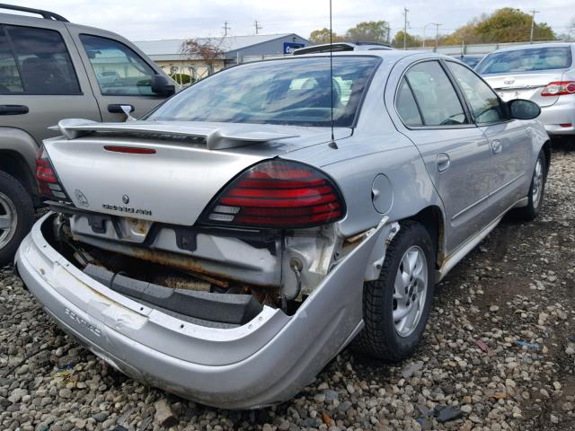 1G2NE52F84M543380 - 2004 PONTIAC GRAND AM S SILVER photo 4