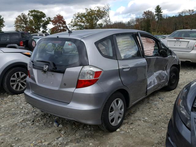 JHMGE8H23AS002804 - 2010 HONDA FIT GRAY photo 4