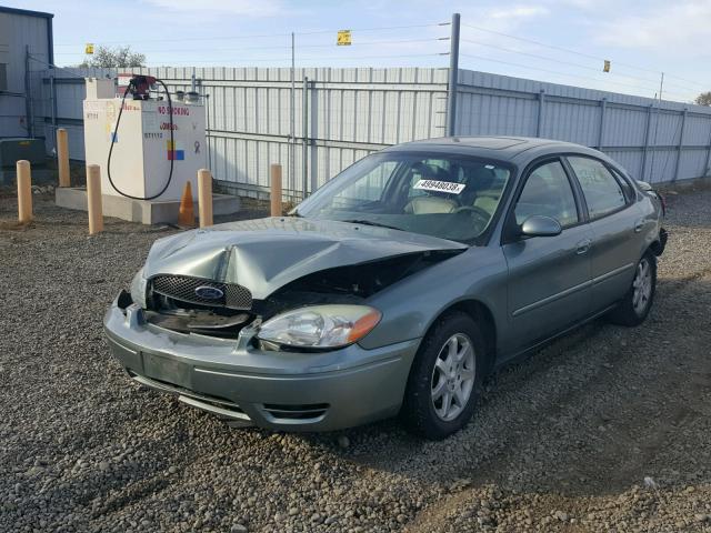 1FAFP56U97A137462 - 2007 FORD TAURUS SEL BLUE photo 2