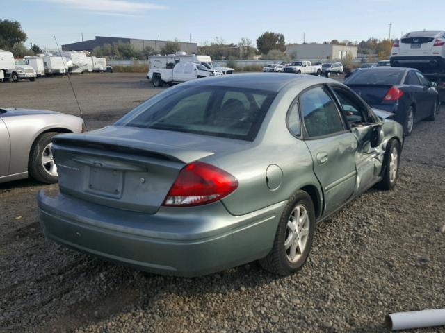 1FAFP56U97A137462 - 2007 FORD TAURUS SEL BLUE photo 4