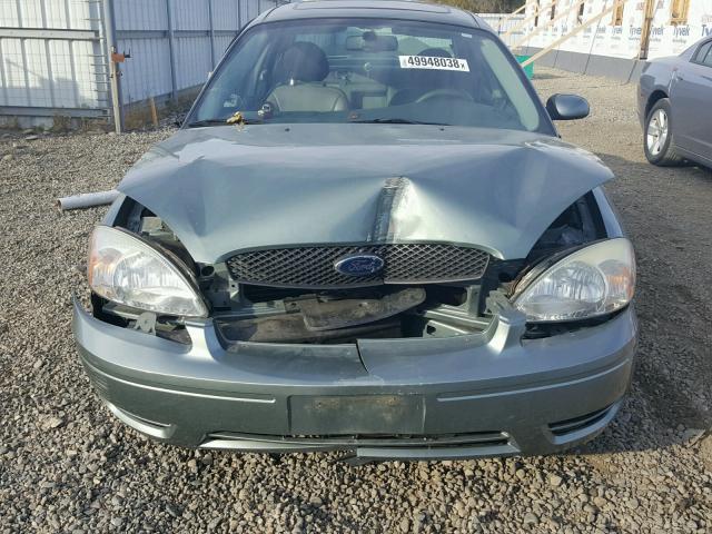 1FAFP56U97A137462 - 2007 FORD TAURUS SEL BLUE photo 9