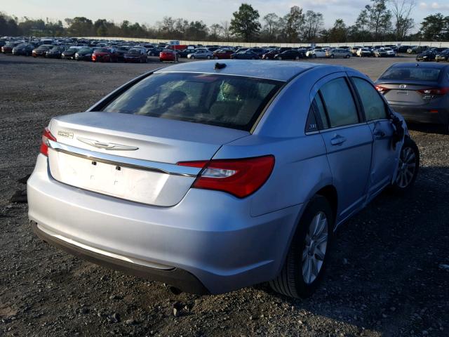 1C3CCBBB9DN609759 - 2013 CHRYSLER 200 TOURIN BLUE photo 4