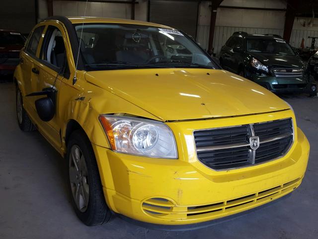 1B3HB48B77D512238 - 2007 DODGE CALIBER SX YELLOW photo 1