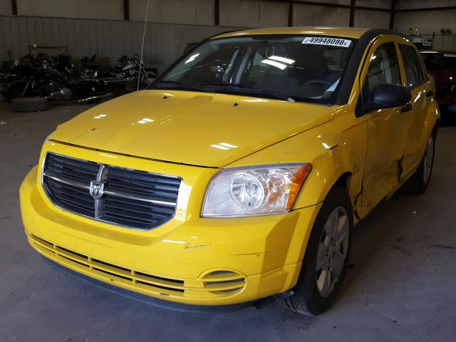 1B3HB48B77D512238 - 2007 DODGE CALIBER SX YELLOW photo 2