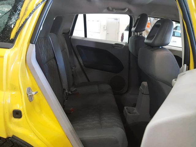 1B3HB48B77D512238 - 2007 DODGE CALIBER SX YELLOW photo 6