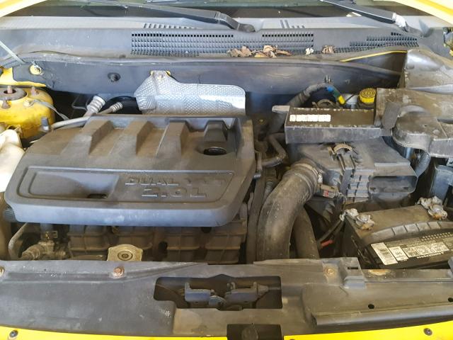 1B3HB48B77D512238 - 2007 DODGE CALIBER SX YELLOW photo 7