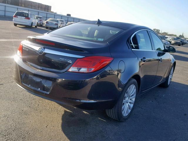 W04GN5ECXB1046412 - 2011 BUICK REGAL CXL BLACK photo 4