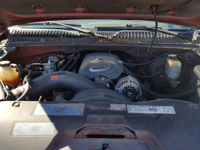 1GKEK13T11R216887 - 2001 GMC YUKON RED photo 7