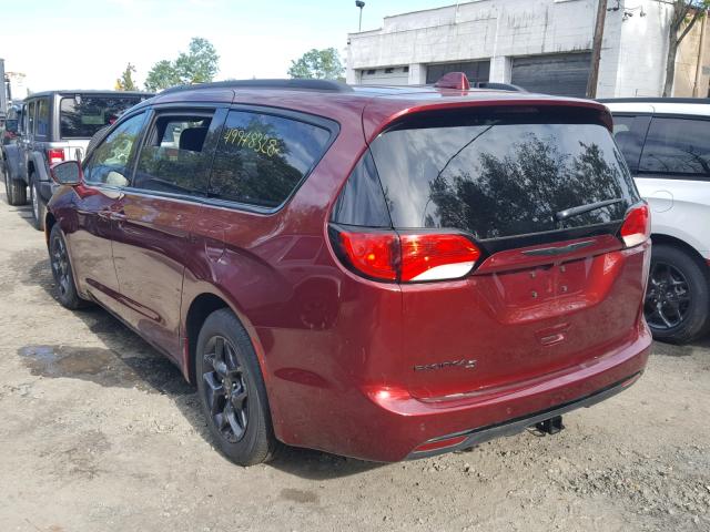 2C4RC1BG9JR362236 - 2018 CHRYSLER PACIFICA T MAROON photo 3