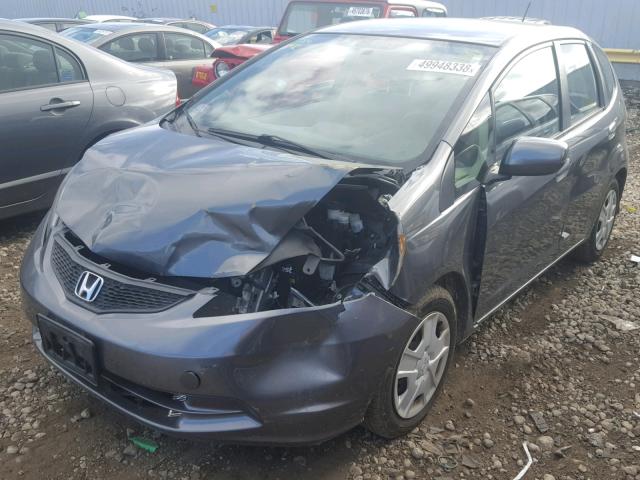 JHMGE8G37DC007951 - 2013 HONDA FIT GRAY photo 2