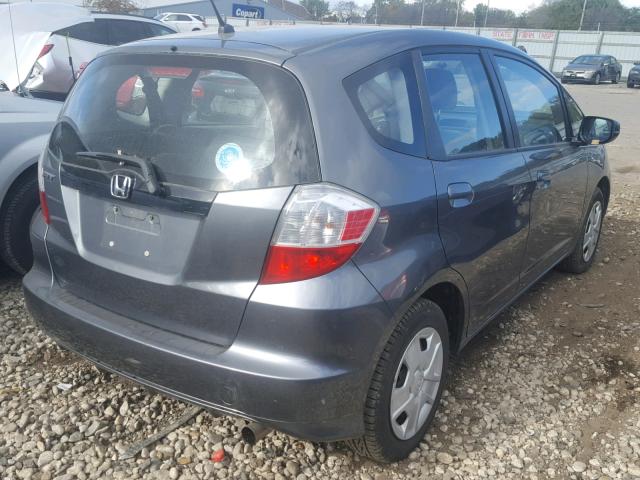 JHMGE8G37DC007951 - 2013 HONDA FIT GRAY photo 4