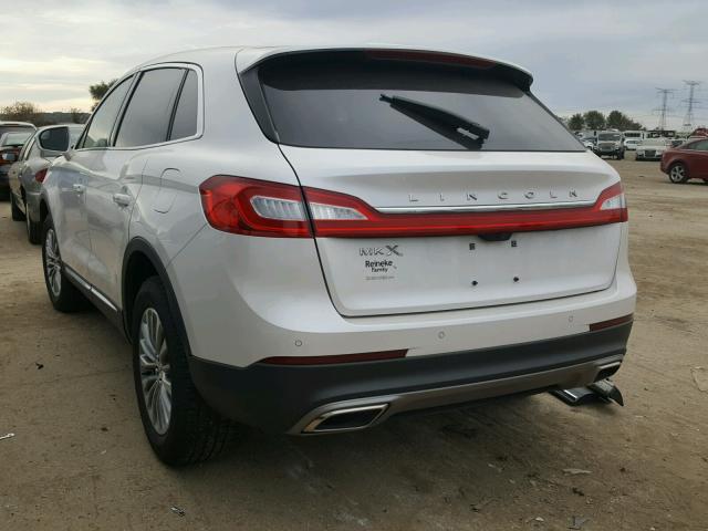 2LMTJ6KR6GBL76171 - 2016 LINCOLN MKX SELECT WHITE photo 3