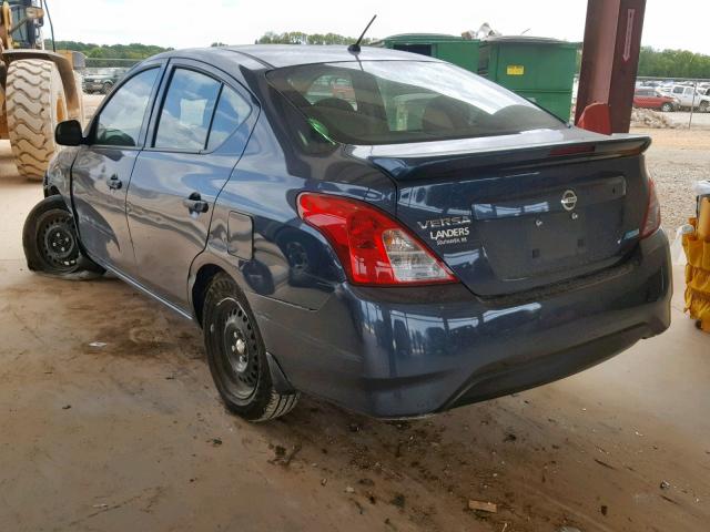 3N1CN7AP5FL912446 - 2015 NISSAN VERSA S BLUE photo 3