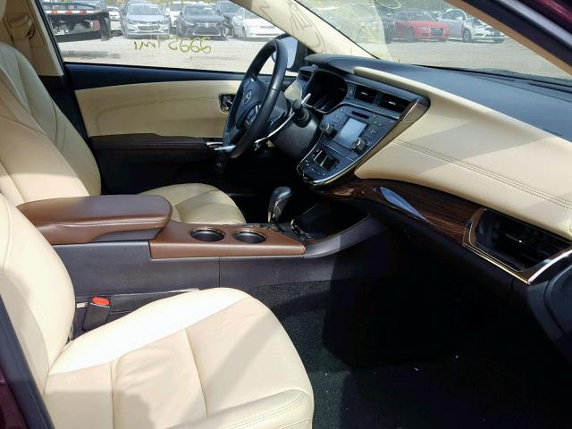 4T1BK1EB1FU160579 - 2015 TOYOTA AVALON XLE BURGUNDY photo 5