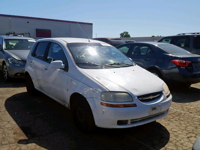 KL1TD66687B731314 - 2007 CHEVROLET AVEO BASE Ақ фото 1