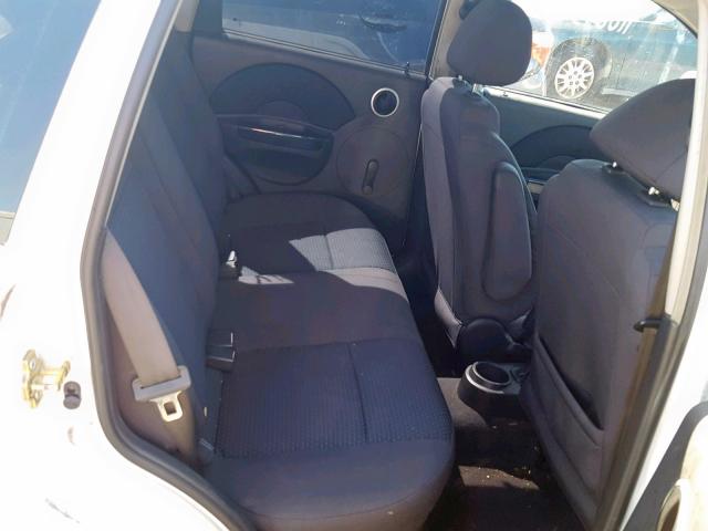 KL1TD66687B731314 - 2007 CHEVROLET AVEO BASE Ақ фото 6