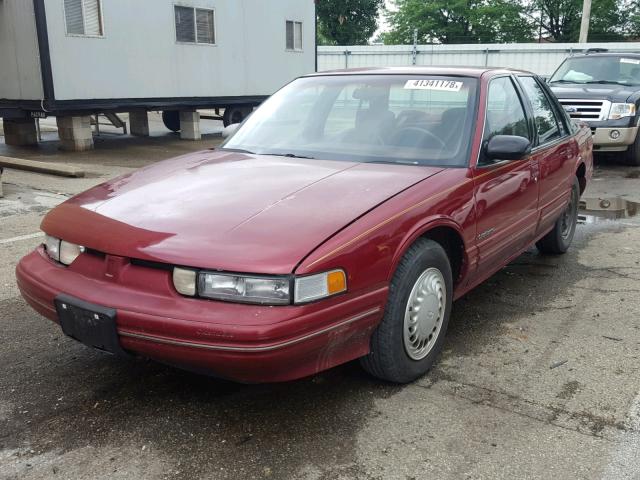 1G3WH54T2PD349670 - 1993 OLDSMOBILE CUTLASS SU RED photo 2