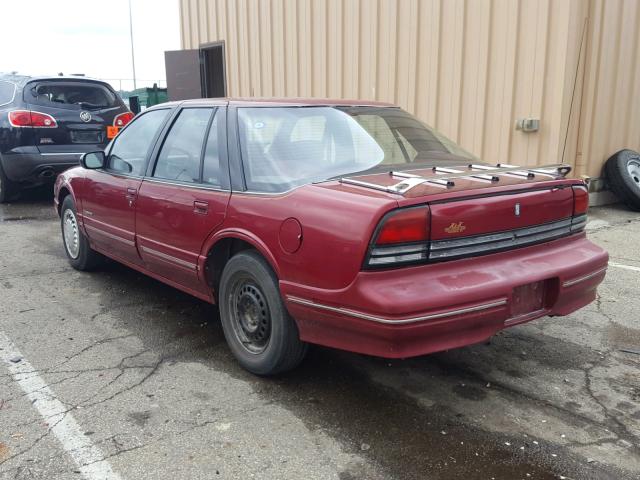 1G3WH54T2PD349670 - 1993 OLDSMOBILE CUTLASS SU RED photo 3