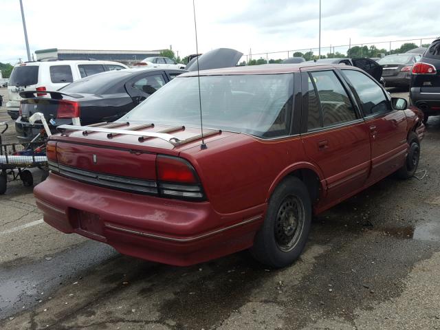 1G3WH54T2PD349670 - 1993 OLDSMOBILE CUTLASS SU RED photo 4