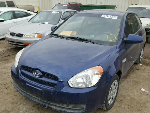 KMHCN35C59U120333 - 2009 HYUNDAI ACCENT SE BLUE photo 2