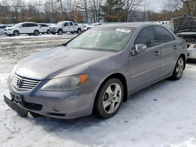 JH4KB16565C008412 - 2005 ACURA RL GRAY photo 2