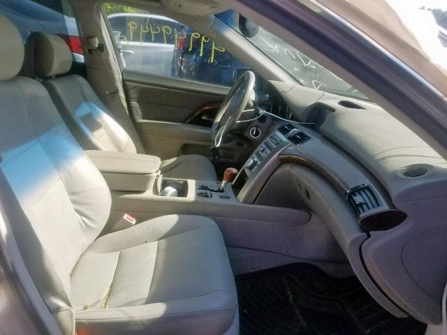 JH4KB16565C008412 - 2005 ACURA RL GRAY photo 5