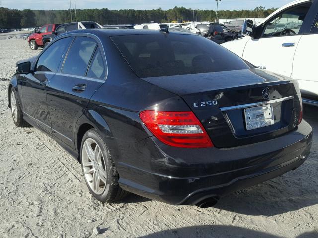 WDDGF4HB2DR285589 - 2013 MERCEDES-BENZ C 250 BLACK photo 3