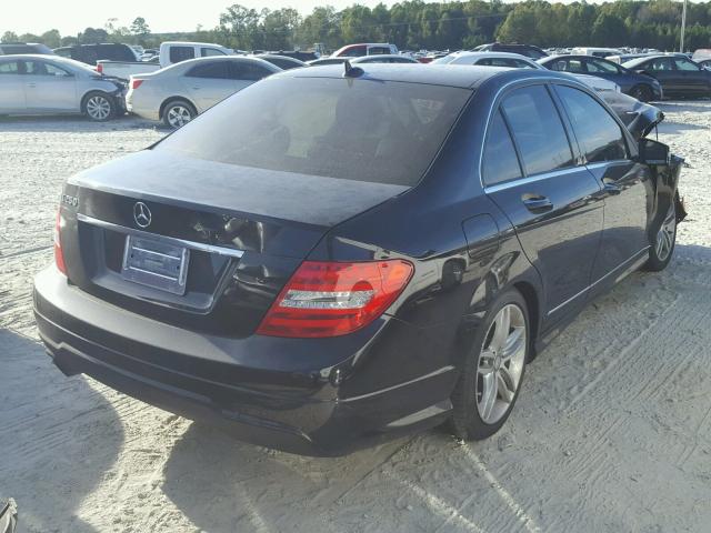 WDDGF4HB2DR285589 - 2013 MERCEDES-BENZ C 250 BLACK photo 4