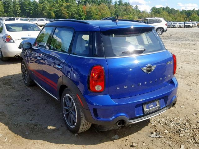 WMWZC5C59GWU00128 - 2016 MINI COOPER S C BLUE photo 3