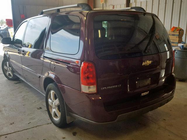 1GNDV33177D213000 - 2007 CHEVROLET UPLANDER L MAROON photo 3