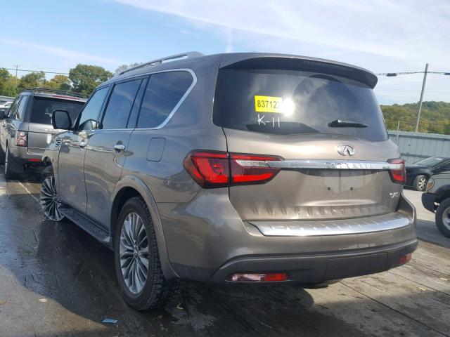 JN8AZ2NC8J9440929 - 2018 INFINITI QX80 BASE GOLD photo 3